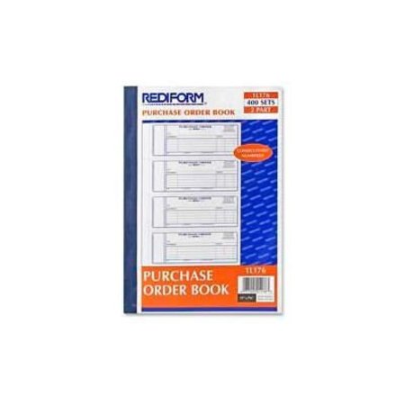 REDIFORM OFFICE PRODUCTS Rediform¬Æ Purchase Order Book, 2-Part, Carbonless, 2-3/4" x 7", 400 Sets/Book 1L176